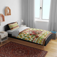 Hawaiian Santa Aloha Pineapple Christmas Bedding Set Mele Kalikimaka - Polynesian Pride