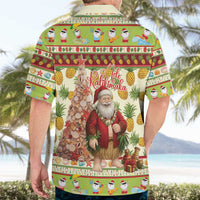Hawaiian Santa Aloha Pineapple Christmas Hawaiian Shirt Mele Kalikimaka - Polynesian Pride