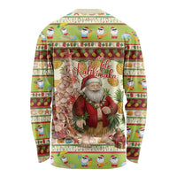 Hawaiian Santa Aloha Pineapple Christmas Long Sleeve Shirt Mele Kalikimaka LT15 - Polynesian Pride