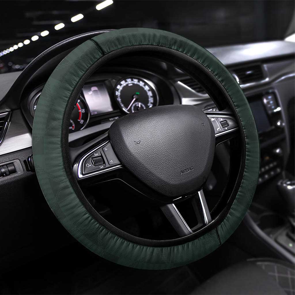 New Zealand and South Africa Rugby Steering Wheel Cover Silver Fern With Springboks