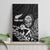 New Zealand Silver Fern Rugby Custom Canvas Wall Art Maori Tiki Black Version