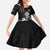 New Zealand Silver Fern Rugby Custom Family Matching Mermaid Dress and Hawaiian Shirt Maori Tiki Black Version