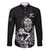 New Zealand Silver Fern Rugby Custom Family Matching Mermaid Dress and Hawaiian Shirt Maori Tiki Black Version