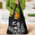 New Zealand Silver Fern Rugby Custom Grocery Bag Maori Tiki Black Version