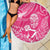 New Zealand Silver Fern Rugby Custom Beach Blanket Maori Tiki Pink Version