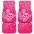 New Zealand Silver Fern Rugby Custom Car Mats Maori Tiki Pink Version