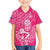 New Zealand Silver Fern Rugby Custom Family Matching Tank Maxi Dress and Hawaiian Shirt Maori Tiki Pink Version