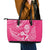 New Zealand Silver Fern Rugby Custom Leather Tote Bag Maori Tiki Pink Version