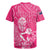 New Zealand Silver Fern Rugby Custom Rugby Jersey Maori Tiki Pink Version