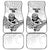 New Zealand Silver Fern Rugby Custom Car Mats Maori Tiki White Version