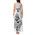 New Zealand Silver Fern Rugby Custom Tank Maxi Dress Maori Tiki White Version