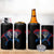 Iceland Viking Culture 4 in 1 Can Cooler Tumbler Norse Mythology Raven Tattoo