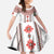 Bulgarian Embroidery Style Seamless Pattern Family Matching Long Sleeve Bodycon Dress and Hawaiian Shirt