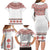 Bulgarian Embroidery Style Seamless Pattern Family Matching Long Sleeve Bodycon Dress and Hawaiian Shirt