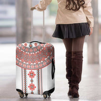 Bulgarian Embroidery Style Seamless Pattern Luggage Cover
