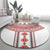 Bulgarian Embroidery Style Seamless Pattern Round Carpet