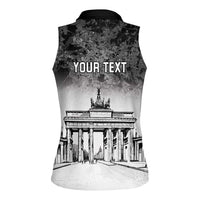 Personalized Germany Berlin Wall Women Sleeveless Polo Shirt Tag der Deutschen Einheit