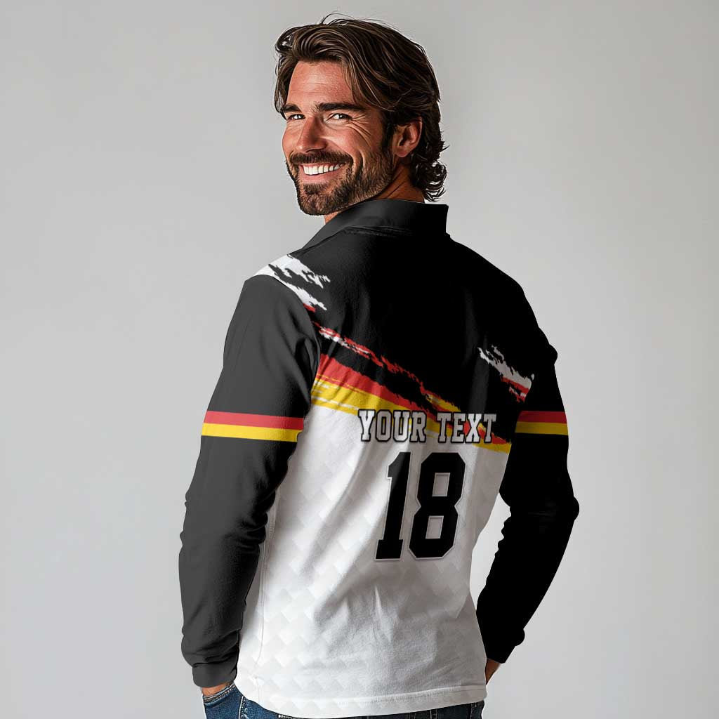 Custom Germany Football Long Sleeve Polo Shirt Come On DFB-Team