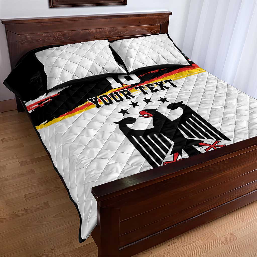 Custom Germany Football Quilt Bed Set Come On DFB-Team