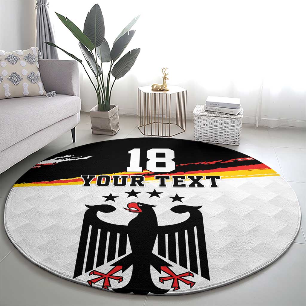 Custom Germany Football Round Carpet Come On DFB-Team