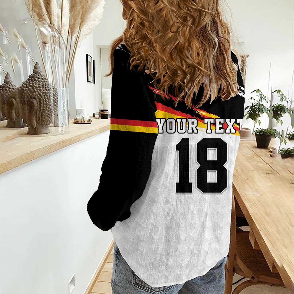 Custom Germany Football Women Casual Shirt Come On DFB-Team