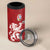 Custom British Lions New Zealand 4 in 1 Can Cooler Tumbler Unique Style - Polynesian Pride