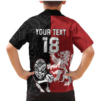 Custom British Lions New Zealand Family Matching Mermaid Dress and Hawaiian Shirt Unique Style LT18 - Polynesian Pride