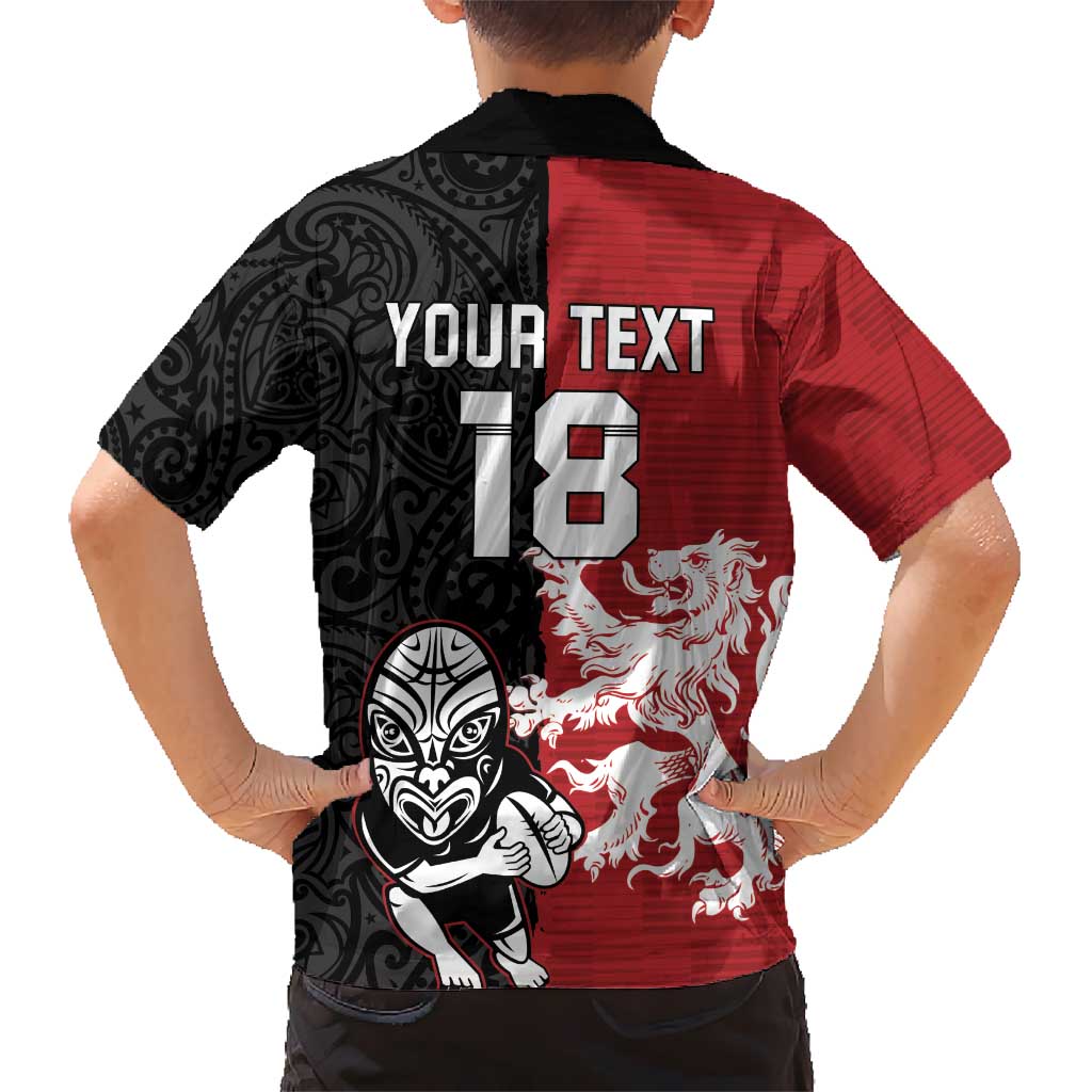 Custom British Lions New Zealand Hawaiian Shirt Unique Style - Polynesian Pride