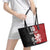 Custom British Lions New Zealand Leather Tote Bag Unique Style - Polynesian Pride