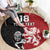 Custom British Lions New Zealand Round Carpet Unique Style - Polynesian Pride