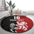 Custom British Lions New Zealand Round Carpet Unique Style - Polynesian Pride