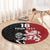 Custom British Lions New Zealand Round Carpet Unique Style - Polynesian Pride