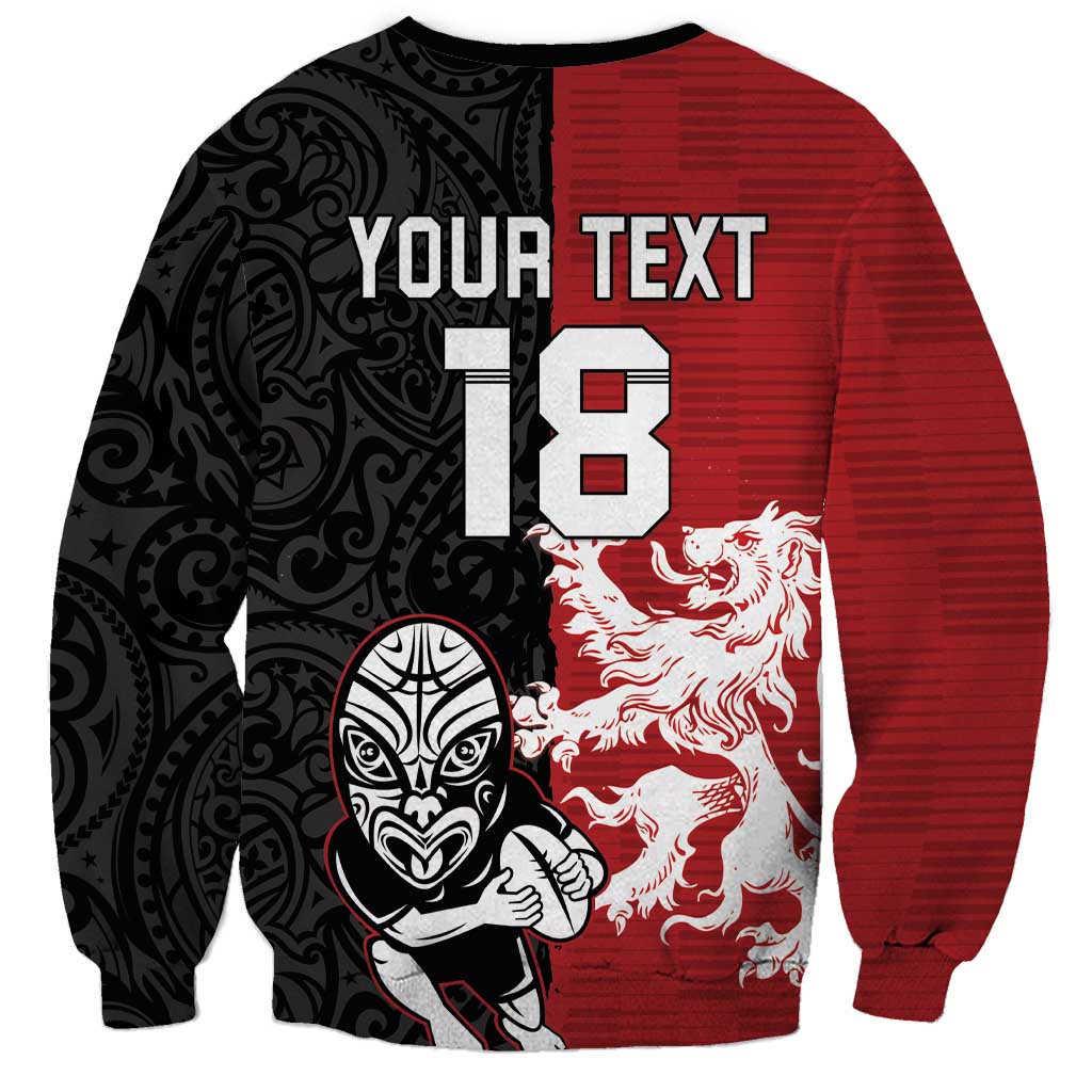Custom British Lions New Zealand Sweatshirt Unique Style - Polynesian Pride