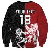 Custom British Lions New Zealand Sweatshirt Unique Style - Polynesian Pride