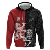 Custom British Lions New Zealand Zip Hoodie Unique Style - Polynesian Pride