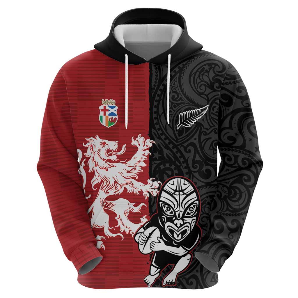Custom British Lions New Zealand Zip Hoodie Unique Style - Polynesian Pride