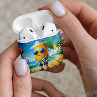 Funny Hawaii Mango AirPods Case Tropical Summer Beach Mascot Vacation