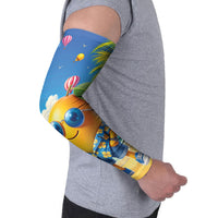 Funny Hawaii Mango Arm Sleeves Tropical Summer Beach Mascot Vacation