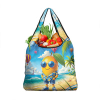 Funny Hawaii Mango Grocery Bag Tropical Summer Beach Mascot Vacation