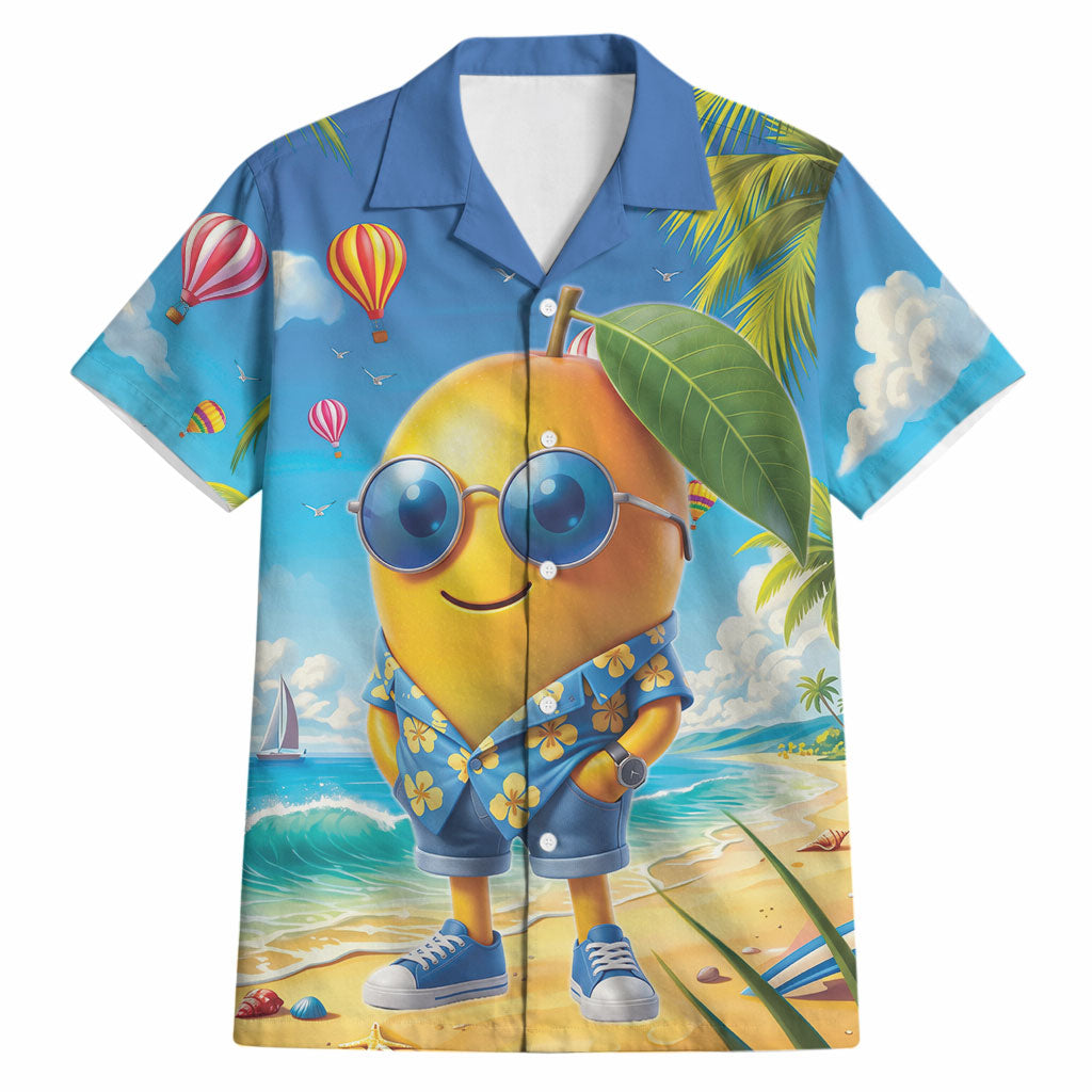 Funny Hawaii Mango Hawaiian Shirt Tropical Summer Beach Mascot Vacation