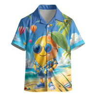 Funny Hawaii Mango Kid Hawaiian Shirt Tropical Summer Beach Mascot Vacation