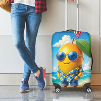 Funny Hawaii Mango Luggage Cover Tropical Summer Beach Mascot Vacation
