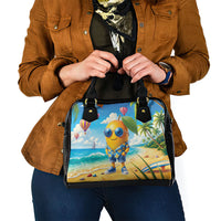 Funny Hawaii Mango Shoulder Handbag Tropical Summer Beach Mascot Vacation