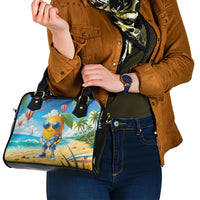 Funny Hawaii Mango Shoulder Handbag Tropical Summer Beach Mascot Vacation