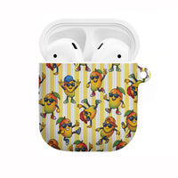 Funny Hawaii Mango Hip Hop Cartoon AirPods Case Summer Beach Party