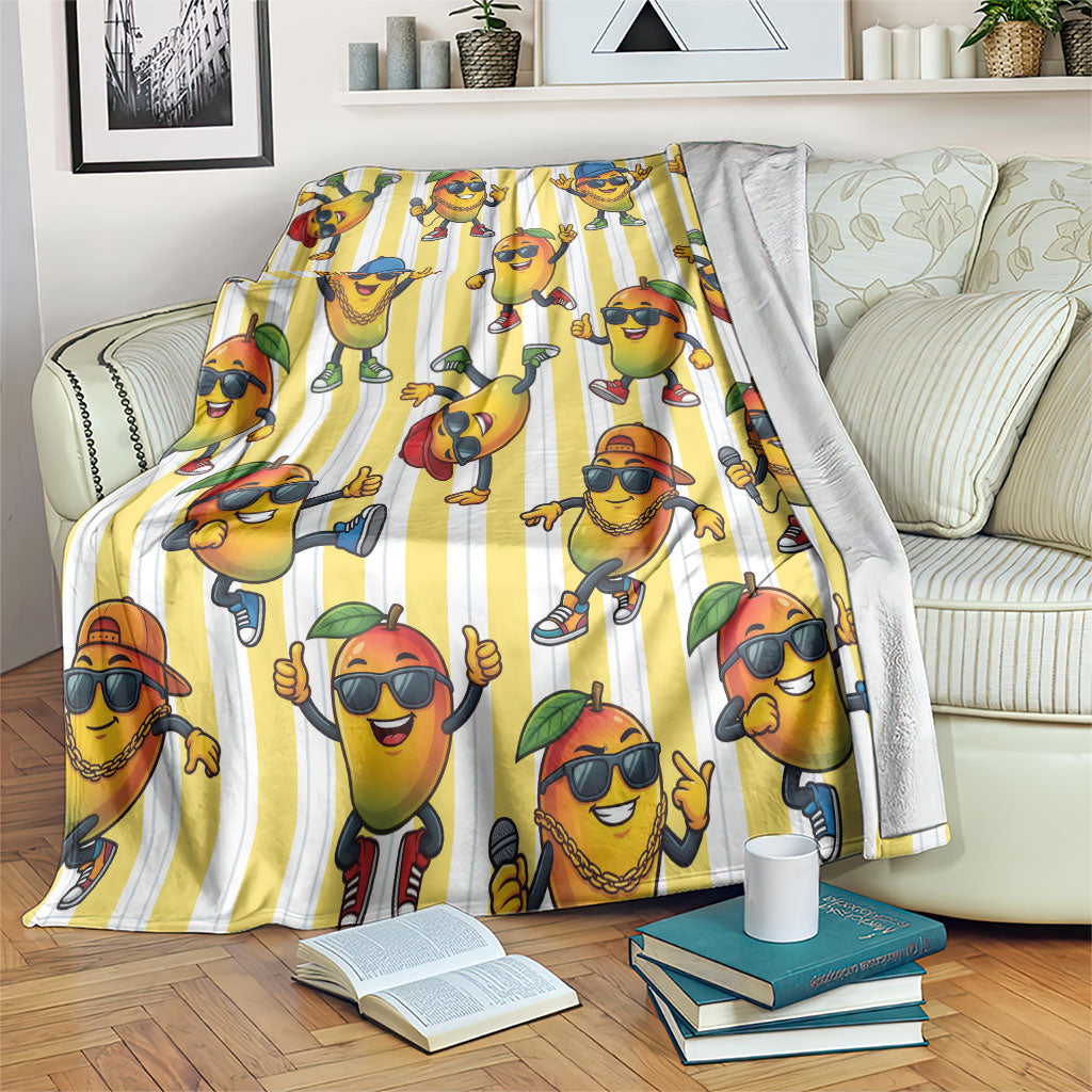 Funny Hawaii Mango Hip Hop Cartoon Blanket Summer Beach Party LT19 Yellow - Polynesian Pride