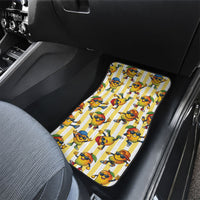 Funny Hawaii Mango Hip Hop Cartoon Car Mats Summer Beach Party