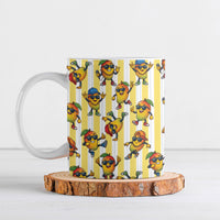 Funny Hawaii Mango Hip Hop Cartoon Ceramic Mug Summer Beach Party