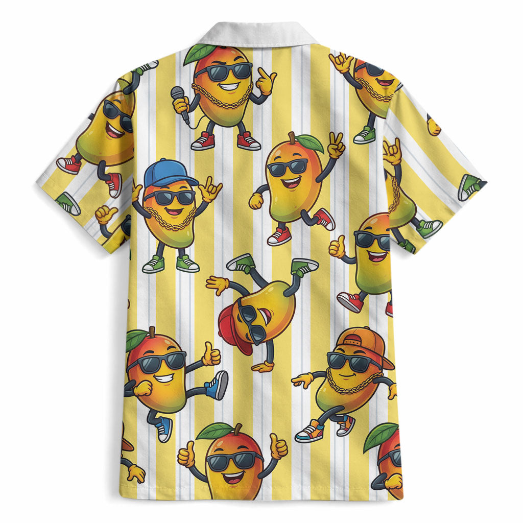 Funny Hawaii Mango Hip Hop Cartoon Hawaiian Shirt Summer Beach Party