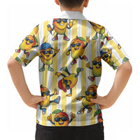 Funny Hawaii Mango Hip Hop Cartoon Kid Hawaiian Shirt Summer Beach Party